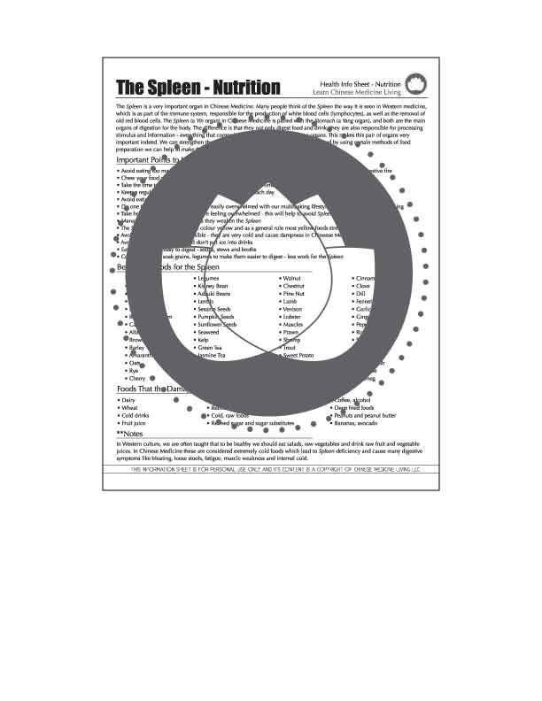 The Spleen And Nutrition In Chinese Medicine